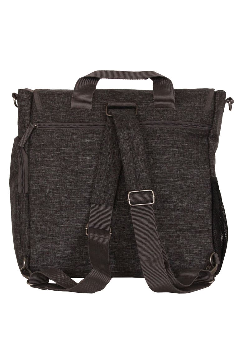 Convertible Diaper Backpack, Alternate, color, BLACK TEXTURE