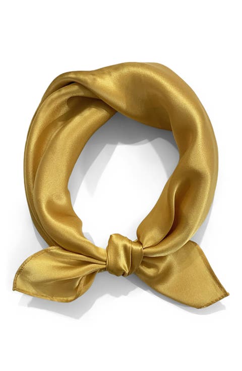 Pure Silk Solid Color Square Scarf