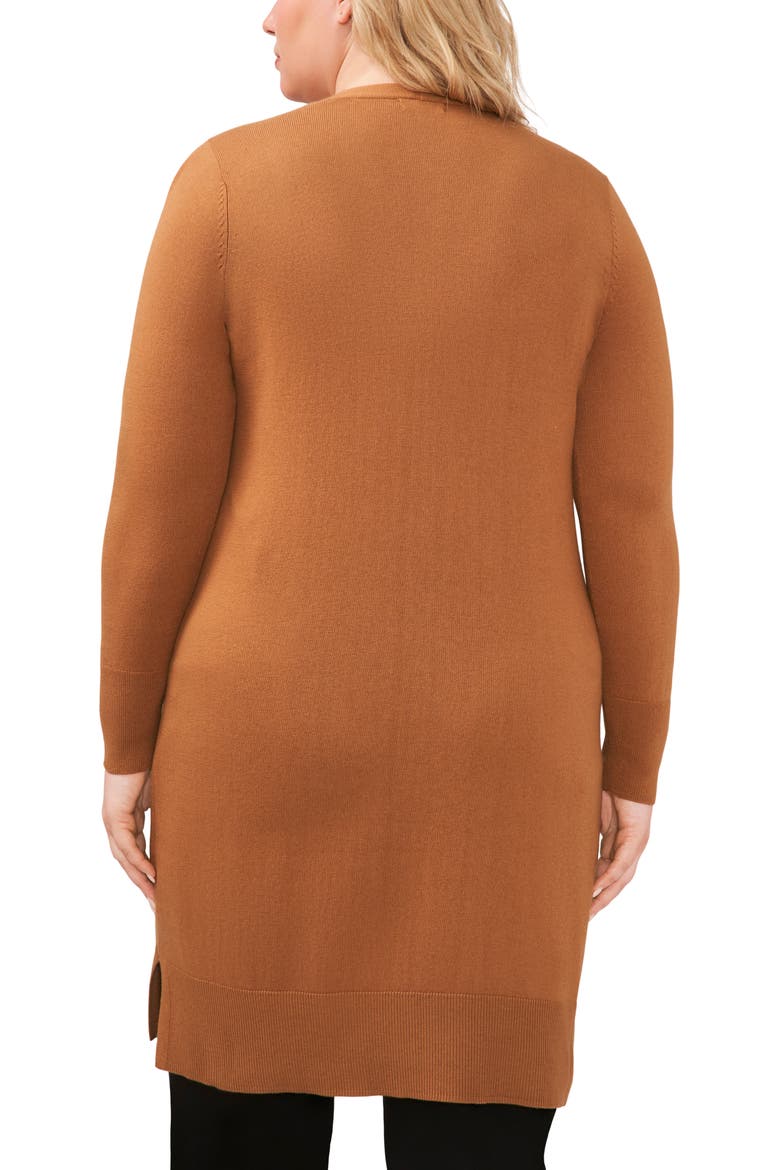 Open Front Long Cardigan, Alternate, color, DESERT CAMEL