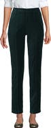 Lands' End Velvet High Rise Pintuck Pencil Ankle Pants