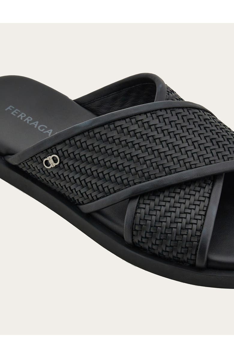 FERRAGAMO Brise 2 Slide Sandal, Alternate, color, Nero Nero Nero 1000