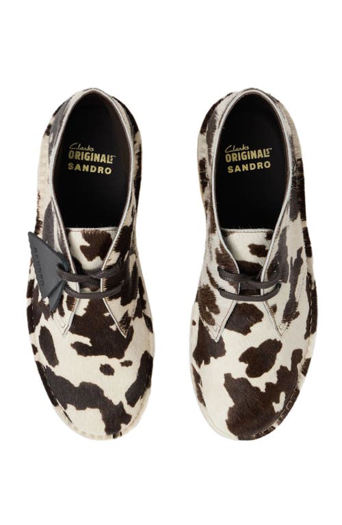 Sandro Animal-print Desert Boots In Multi