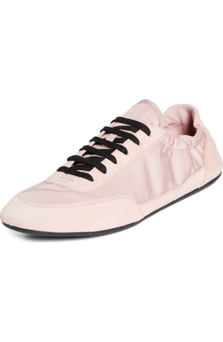 Prada Collapse Mixed Media Low Top Sneaker, Main, color, Pesco