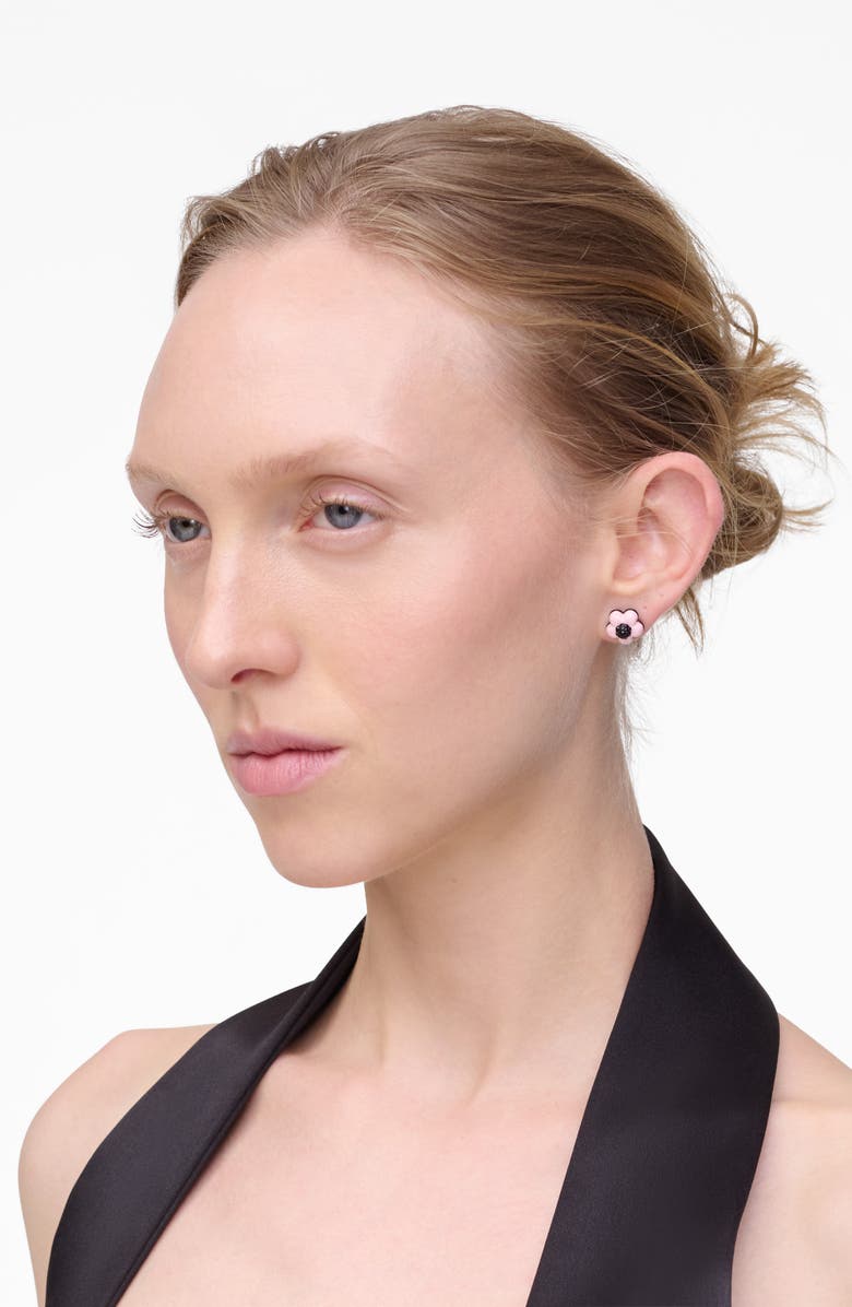 Marc Jacobs Wild Daisy Stud Earrings, Alternate, color, Silver/Peach