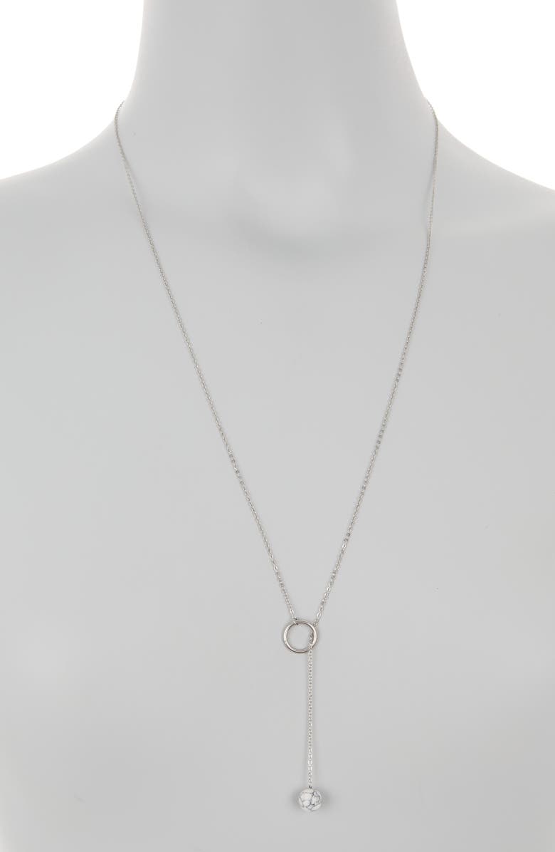 Knotty Lariat Necklace, Alternate, color, 