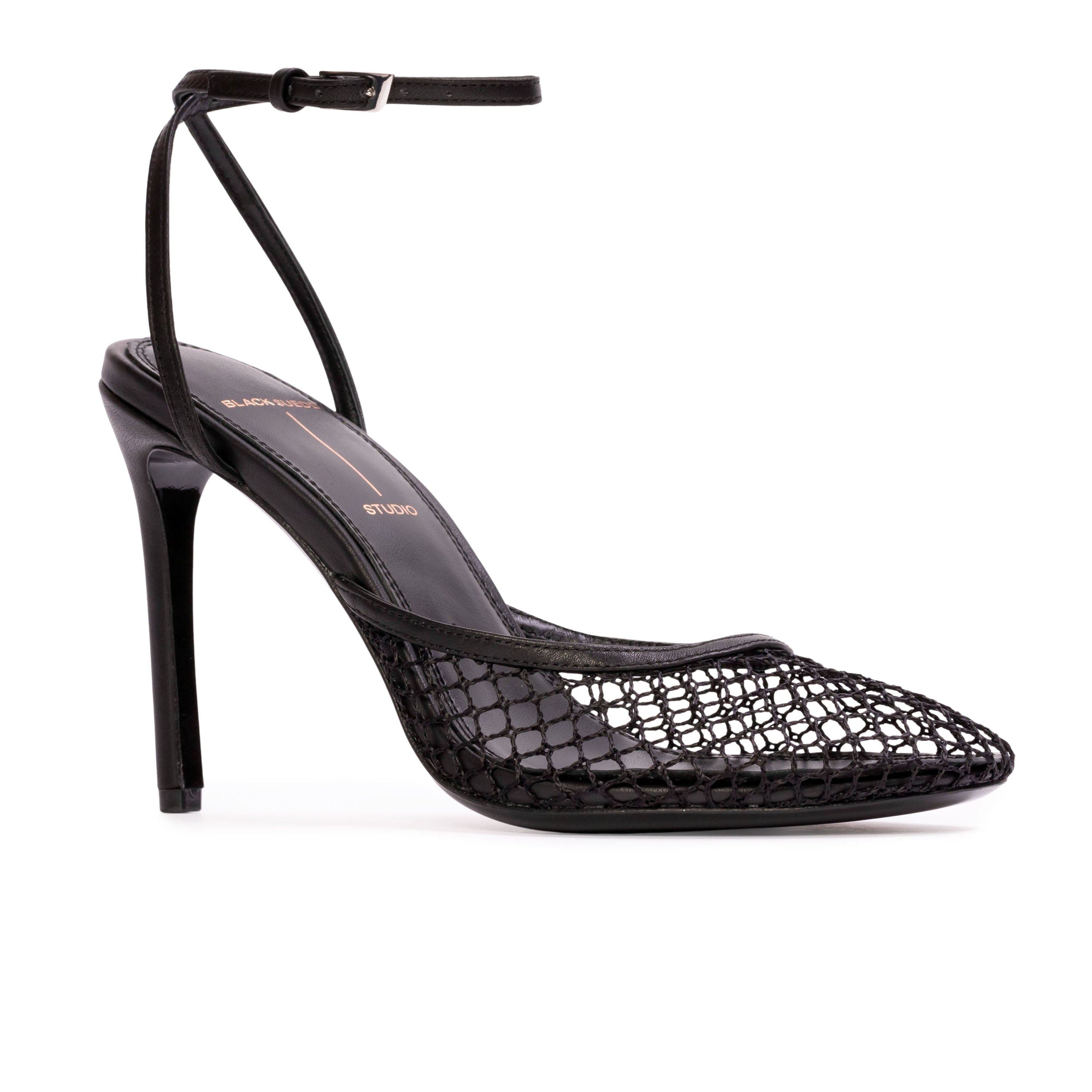 Millie100 Mesh Sandal, Alternate, color, Black Woven Mesh
