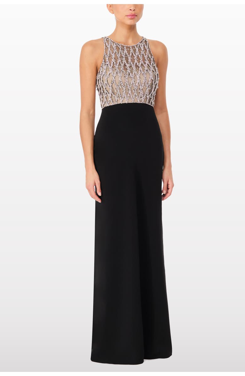 Jenny Packham Dewdrop Crystal-Bodice Gown, Alternate, color, 