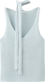MANGO TEEN Knit Sleeveless Top with Scarf