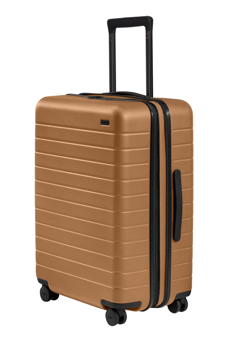 The Medium Flex Suitcase (Nordstrom Exclusive), Alternate, color, TAWNY BROWN
