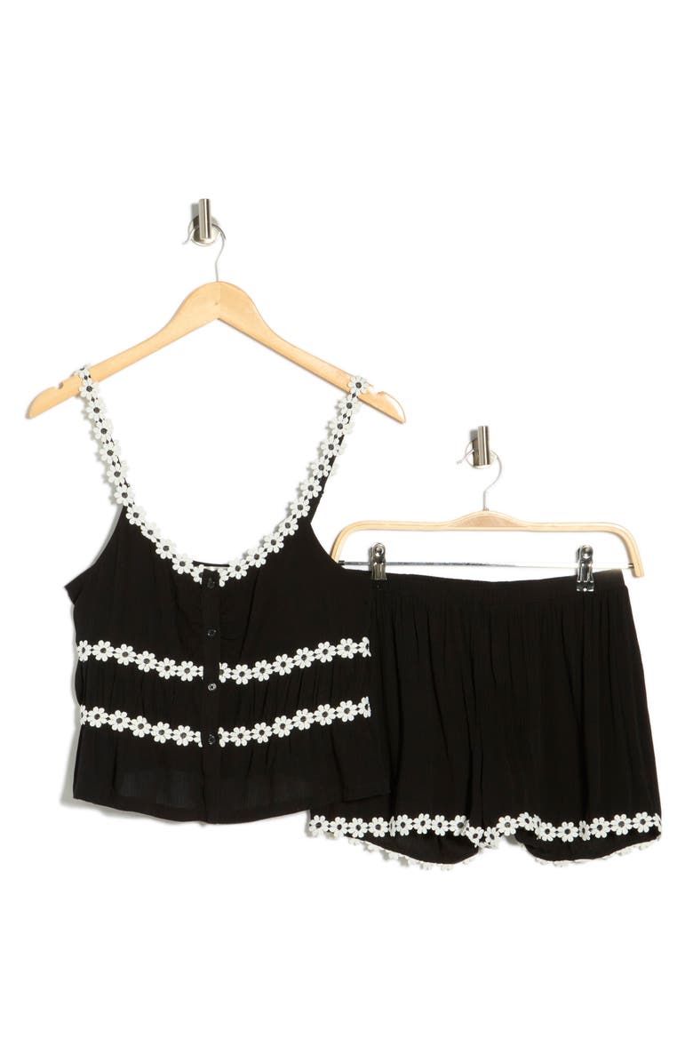 Madden Girl Daisy Lace Tank & Shorts Set, Alternate, color, 