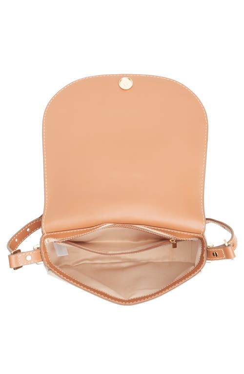 Sam Edelman Bay Leather Saddle Bag In Cognac