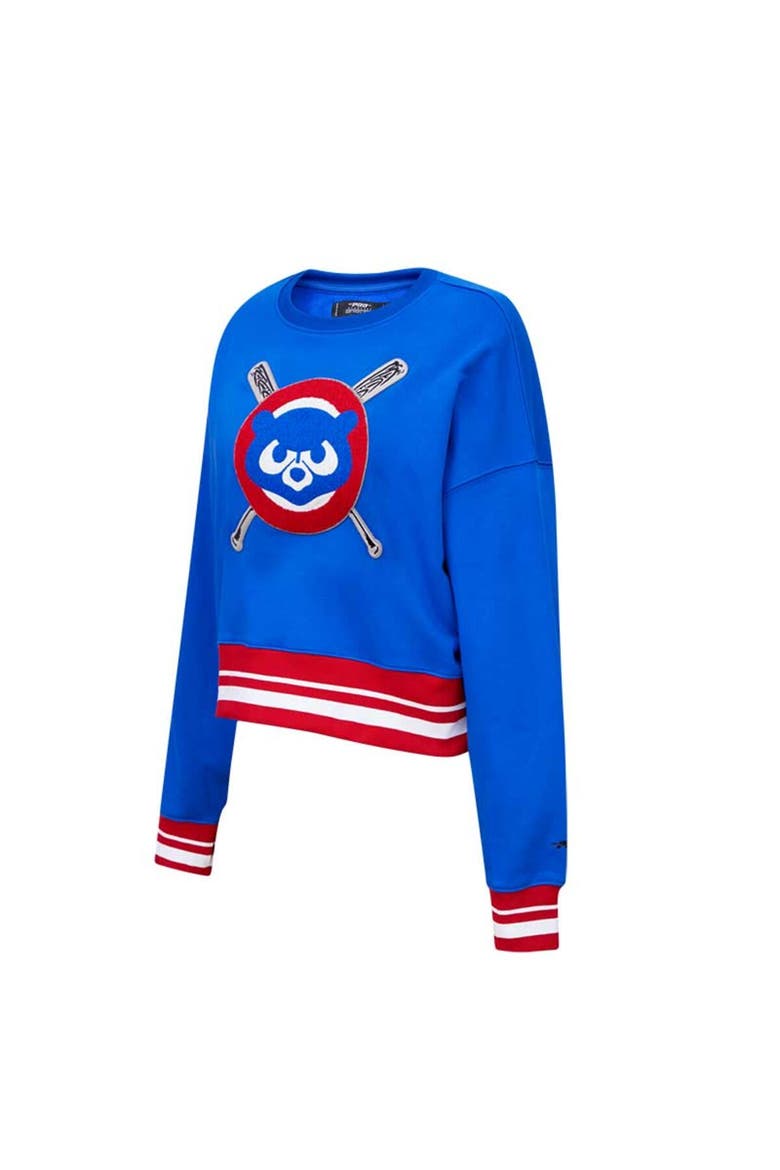 Women's Pro Standard Royal Chicago Cubs Mash Up Pullover Sweatshirt, Alternate, color, Royal