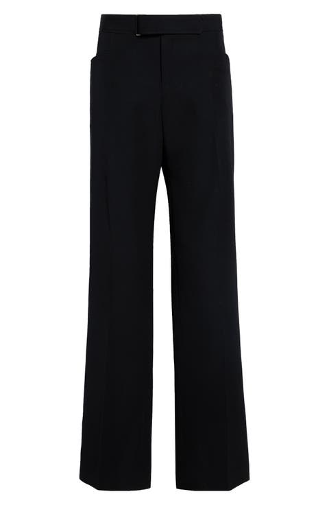 Virgin Wool Grain de Poudre Tailored Trousers