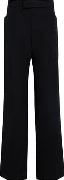 Balmain Virgin Wool Grain de Poudre Tailored Trousers