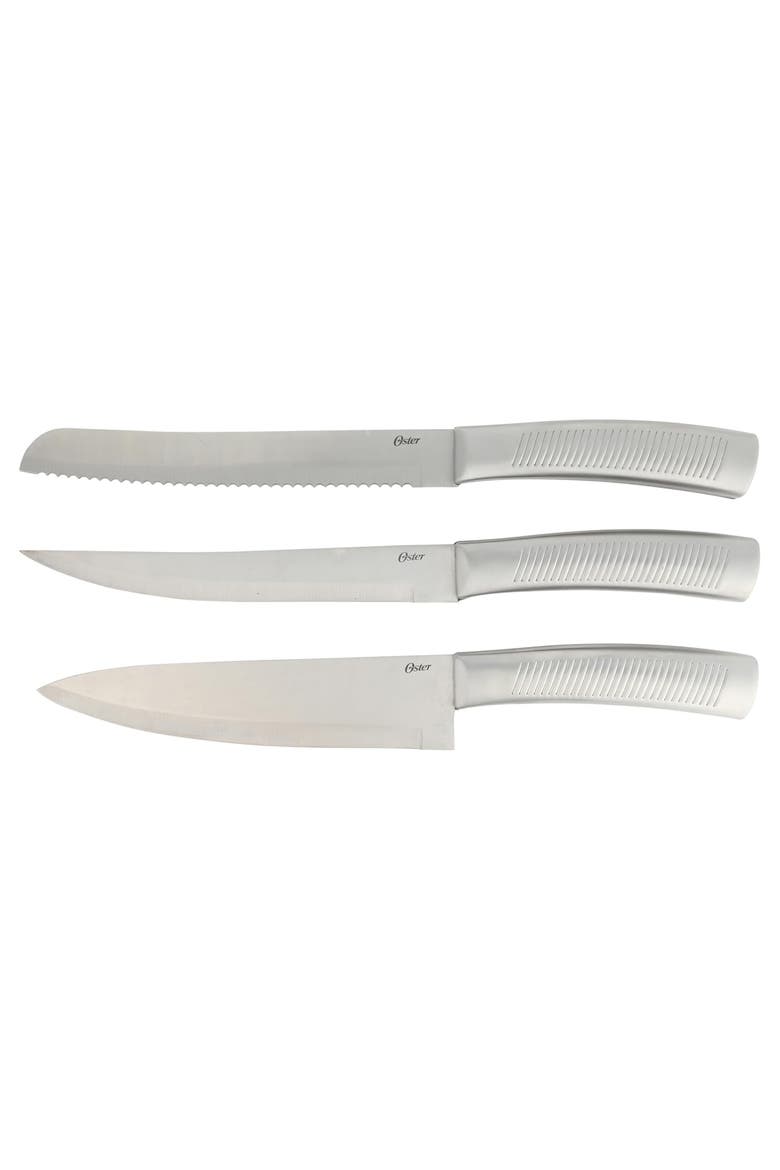 16 Piece Stainless Steel Kitchen Knife Block Set Silver, Alternate, color, Silver
