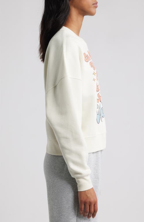 Vinyl Icons Meltdown Snowman Graphic Sweatshirt In White