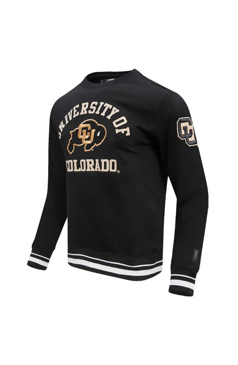PRO STANDARD Men's Pro Standard Black Colorado Buffaloes Classic Stacked Logo Pullover Sweatshirt, Alternate, color, 