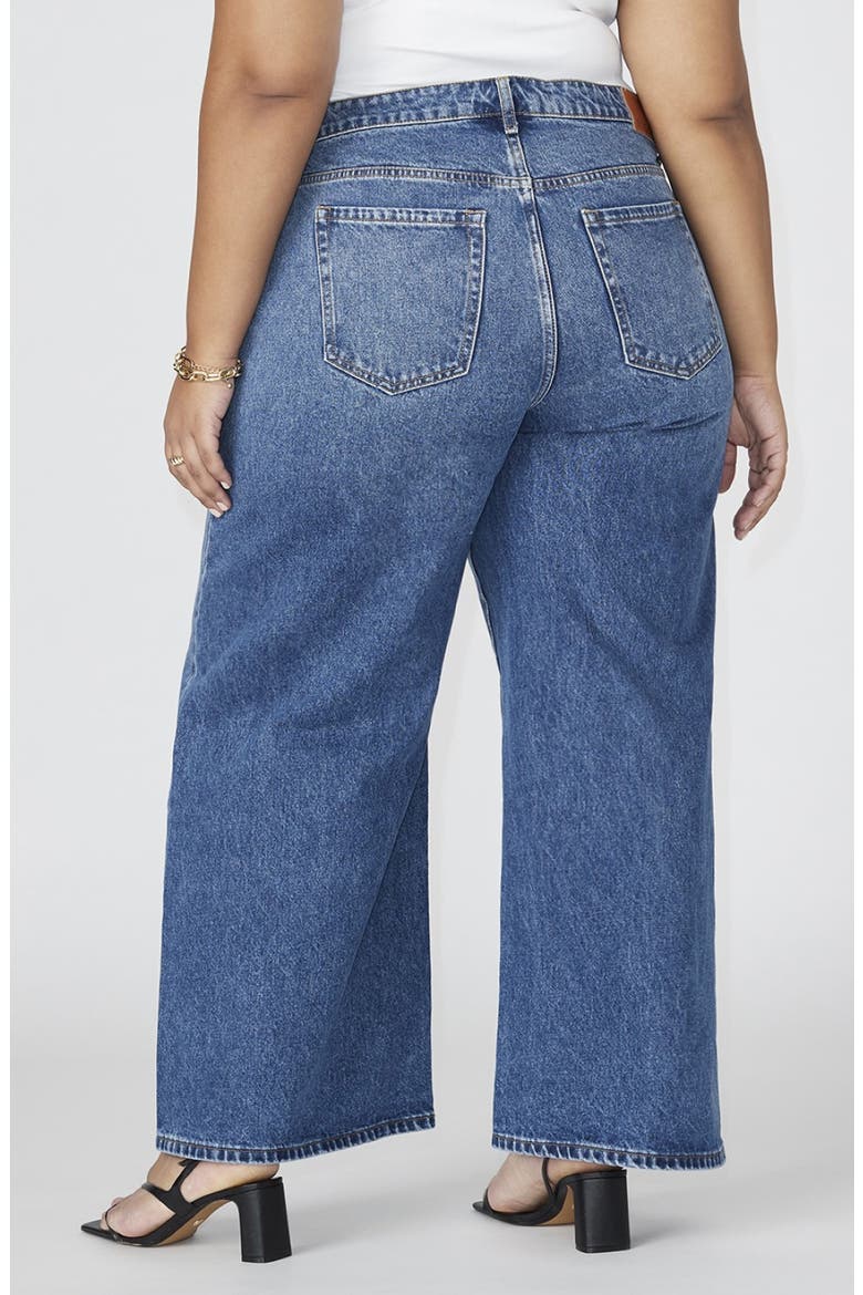 The Yvette Wide Leg Jeans, Alternate, color, DARK WASH