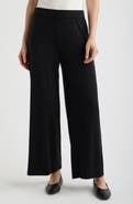 Eileen Fisher Side Slit Wide Leg Ankle Pants