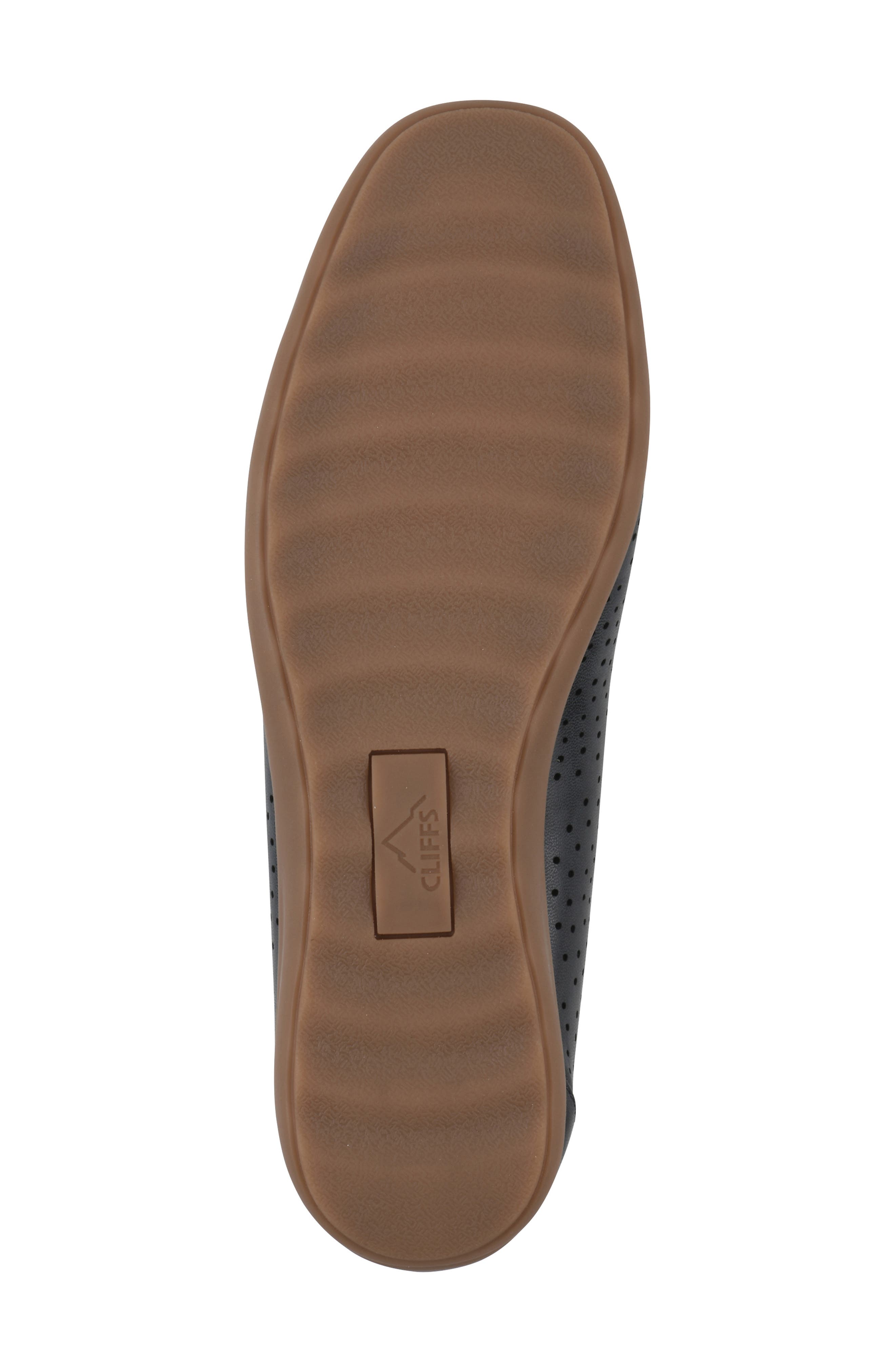 Cortney Perforated Ballet Flat, Alternate, color, NAVY SMOOTH
