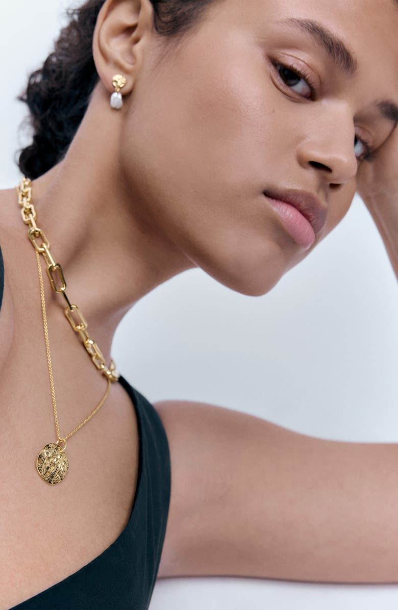 Monica Vinader Sisterhood Pendant Necklace, Alternate, color, 18Ct Gold Vermeil