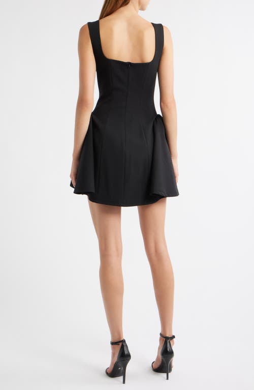 Delfi Collective Madi Fit & Flare Cocktail Minidress In Black