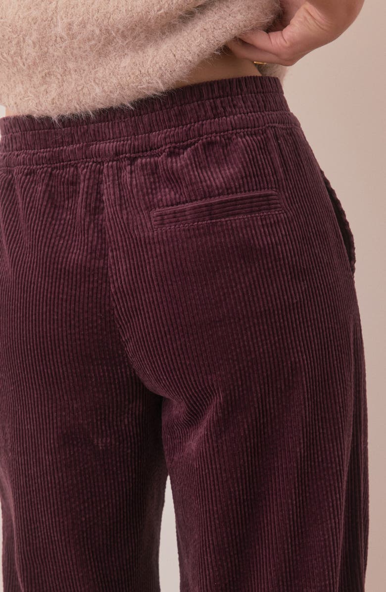 Marine Layer Allison Corduroy Pants, Alternate, color, Windsor Wine