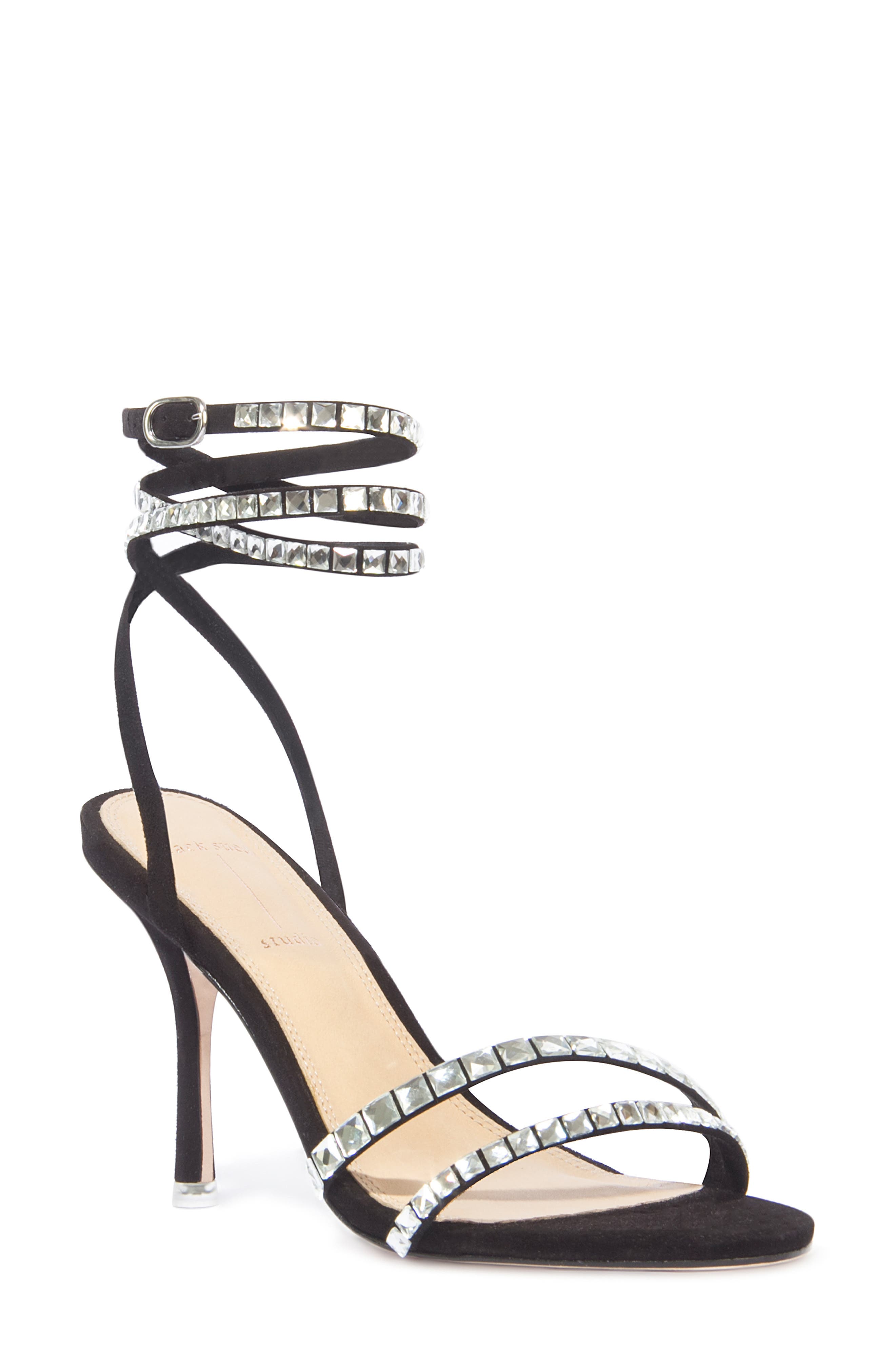 BLACK SUEDE STUDIO Ginger Strappy Sandal, Main, color, 