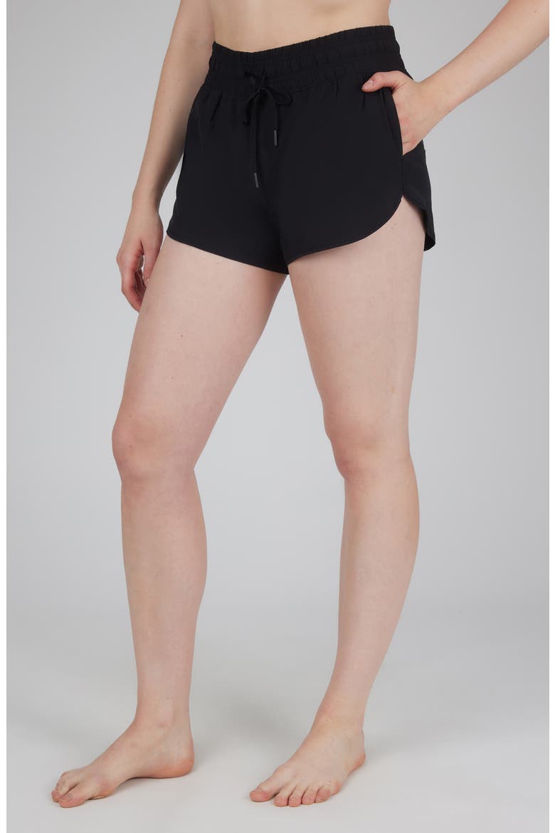 Lightstreme Track Time Running Shorts, Alternate, color, BLACK