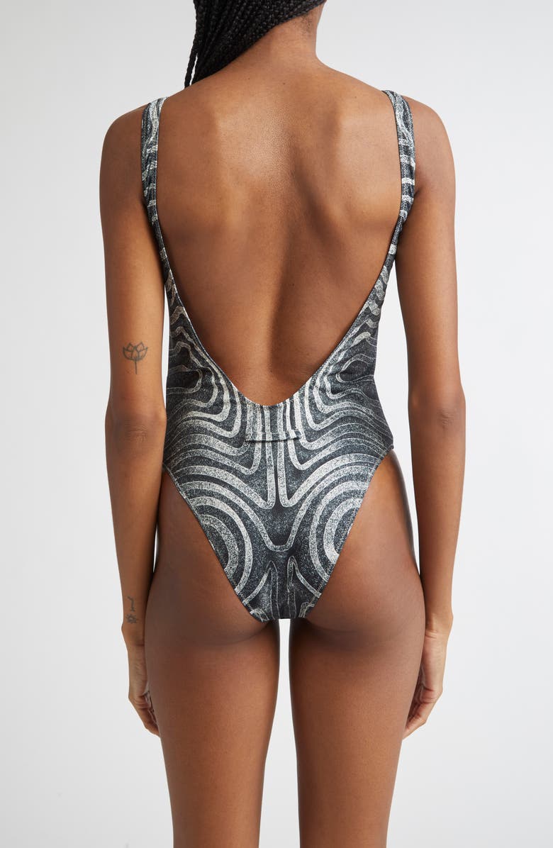 Jean Paul Gaultier Spiral One-Piece Swimsuit, Alternate, color, 