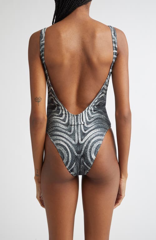 Jean Paul Gaultier Spiral One-piece Swimsuit