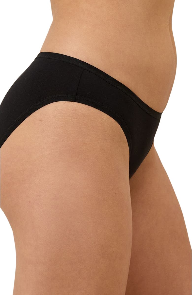 Pact Everyday Classic Fit Bikini 5-Pack, Alternate, color, Black