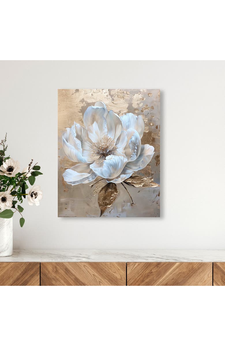 Wynwood Studio Athena's Flower Canvas Wall Art, Alternate, color, Gold
