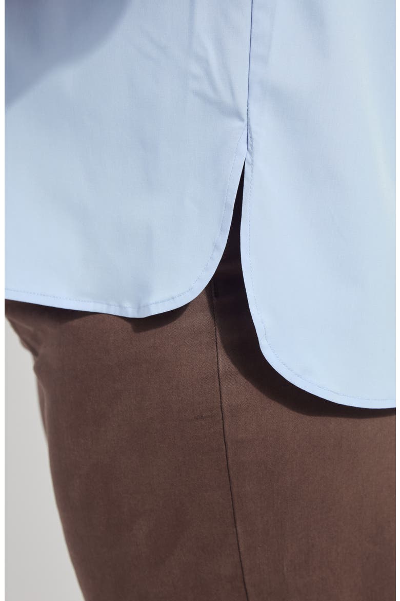Enid Oversize Shirt, Alternate, color, FORGET-ME-NOT BLUE
