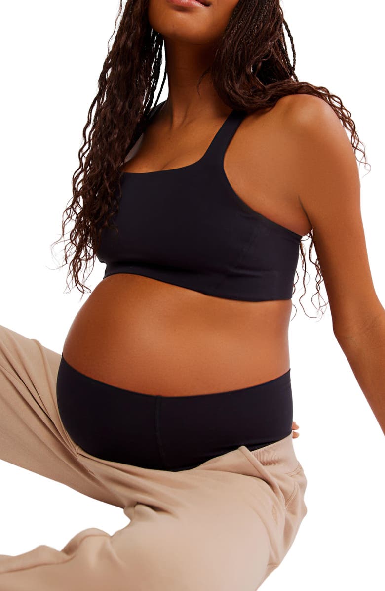 Free People x Hatch Never Better Square Neck Maternity Sports Bra, Alternate, color, 