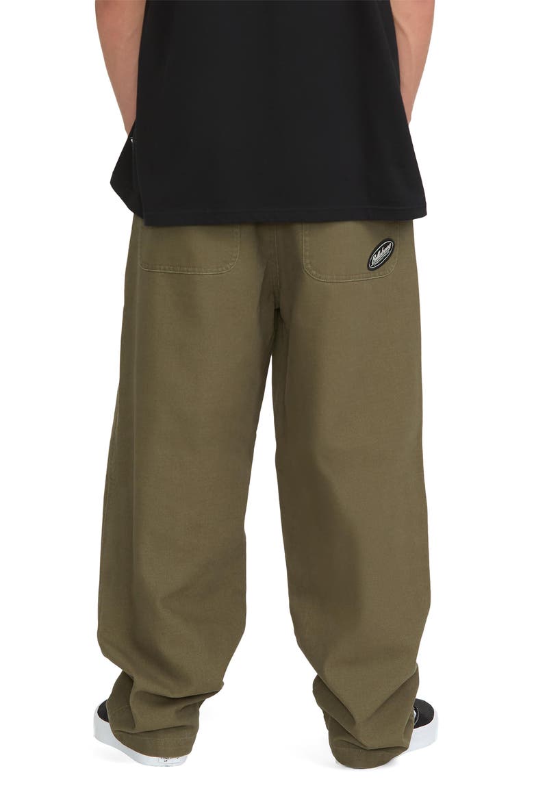 Garage Loose Fit Cotton Canvas 5-Pocket Pants, Alternate, color, WINTER MOSS