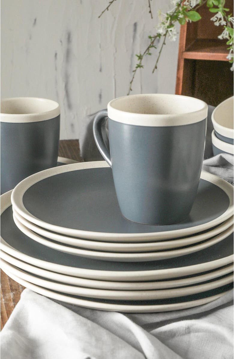 Stone Lain Serenity Stoneware 16-Piece Dinnerware Set, Alternate, color, 