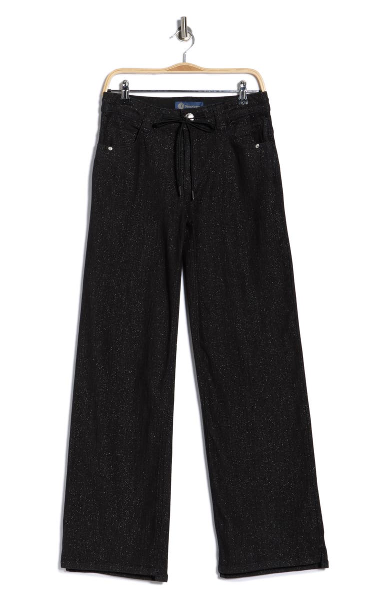 Democracy Ab Leis High Waist Drawstring Waist Pants, Main, color, Washed Black