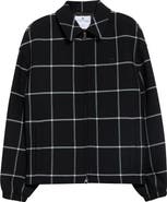 Courrèges Windowpane Check Bomber Jacket