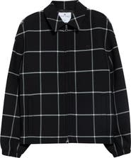 Courrèges Windowpane Check Bomber Jacket