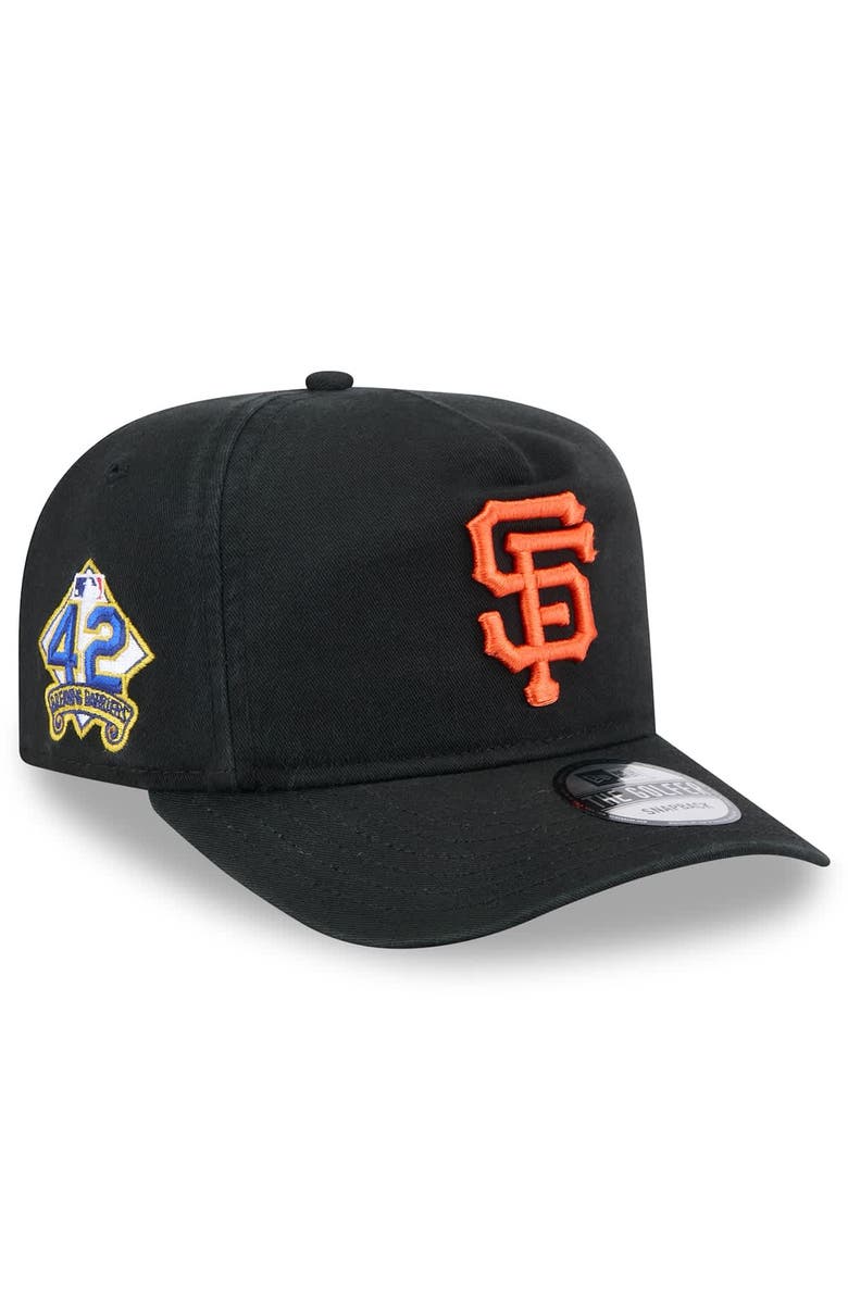 New Era Men's New Era Black San Francisco Giants 2025 Jackie Robinson Day Golfer Adjustable Hat, Main, color, Black