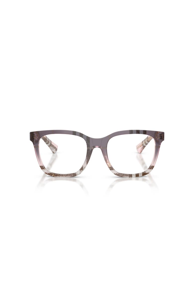 Burberry 50mm Square optical glasses, Alternate, color, Pink