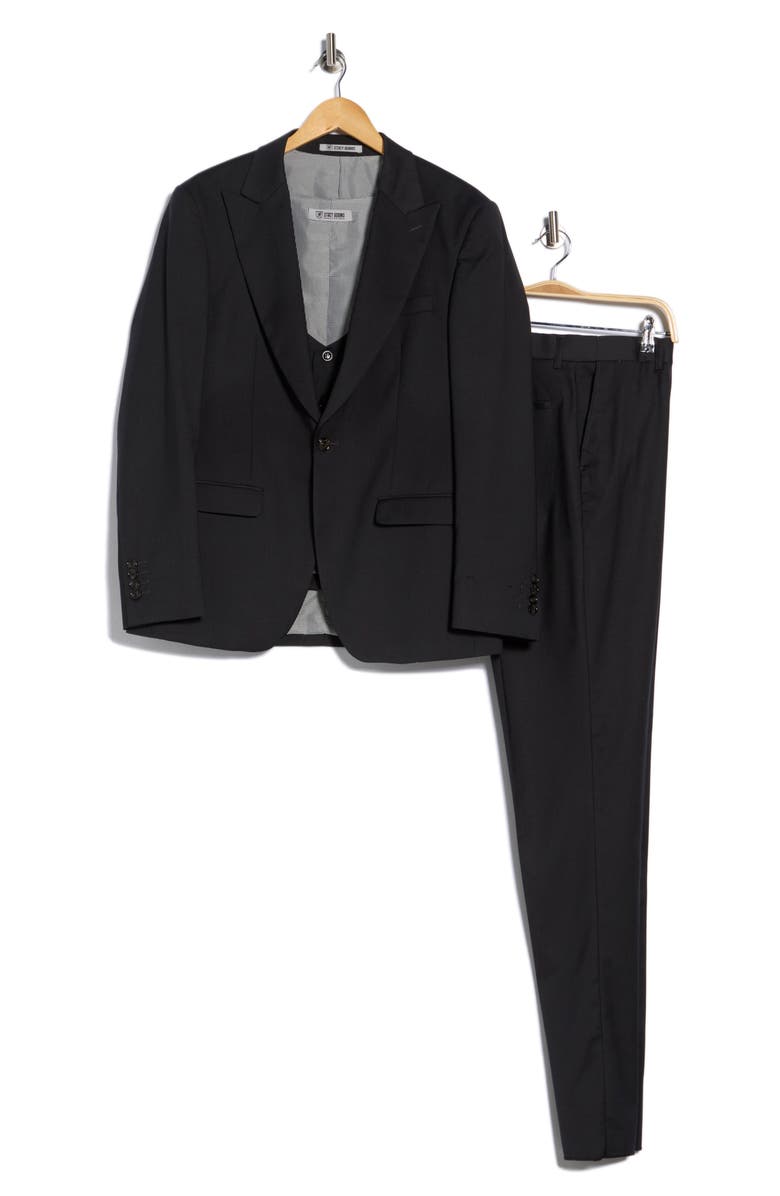 ZEGARIE Stretch 3-Piece Suit, Alternate, color, Dark Grey