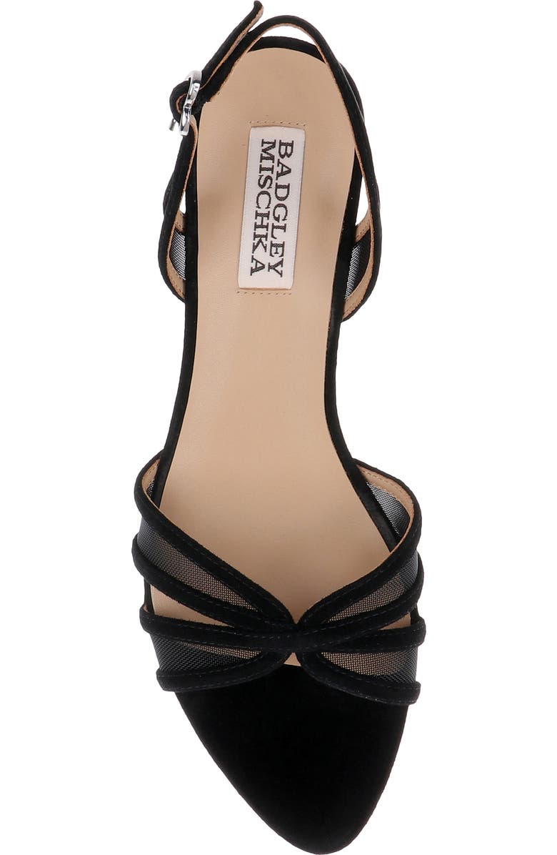 Badgley Mischka Collection Yoana Sandal, Alternate, color, Black Suede