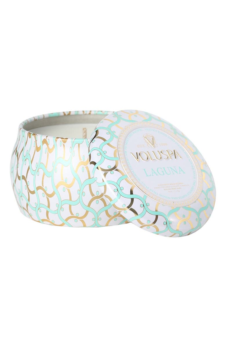 Voluspa Maison Blanc - Laguna Mini Tin Candle, Main, color, 