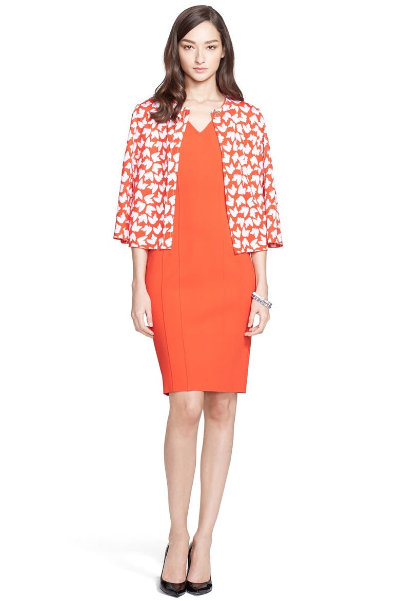 Multi Seam Luxe Sculpture Knit Dress, Alternate, color, GERANIUM