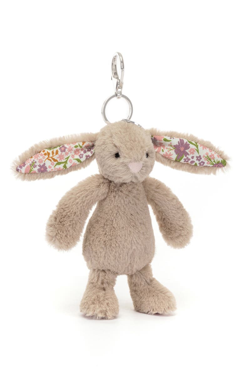 Jellycat Petal Blossom Bunny Bag Charm, Main, color, 