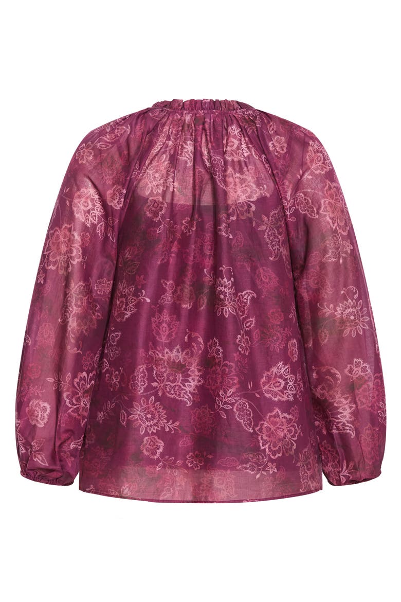 Eternal Love Print Cotton Top, Alternate, color, LACE DUSK