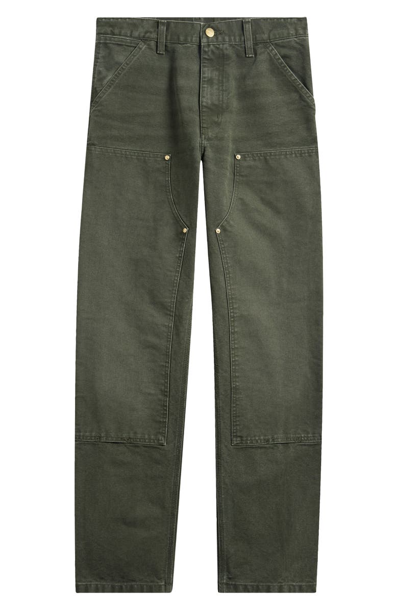 Carhartt Work In Progress Double Knee Pants, Main, color, Olive Stone Canvas