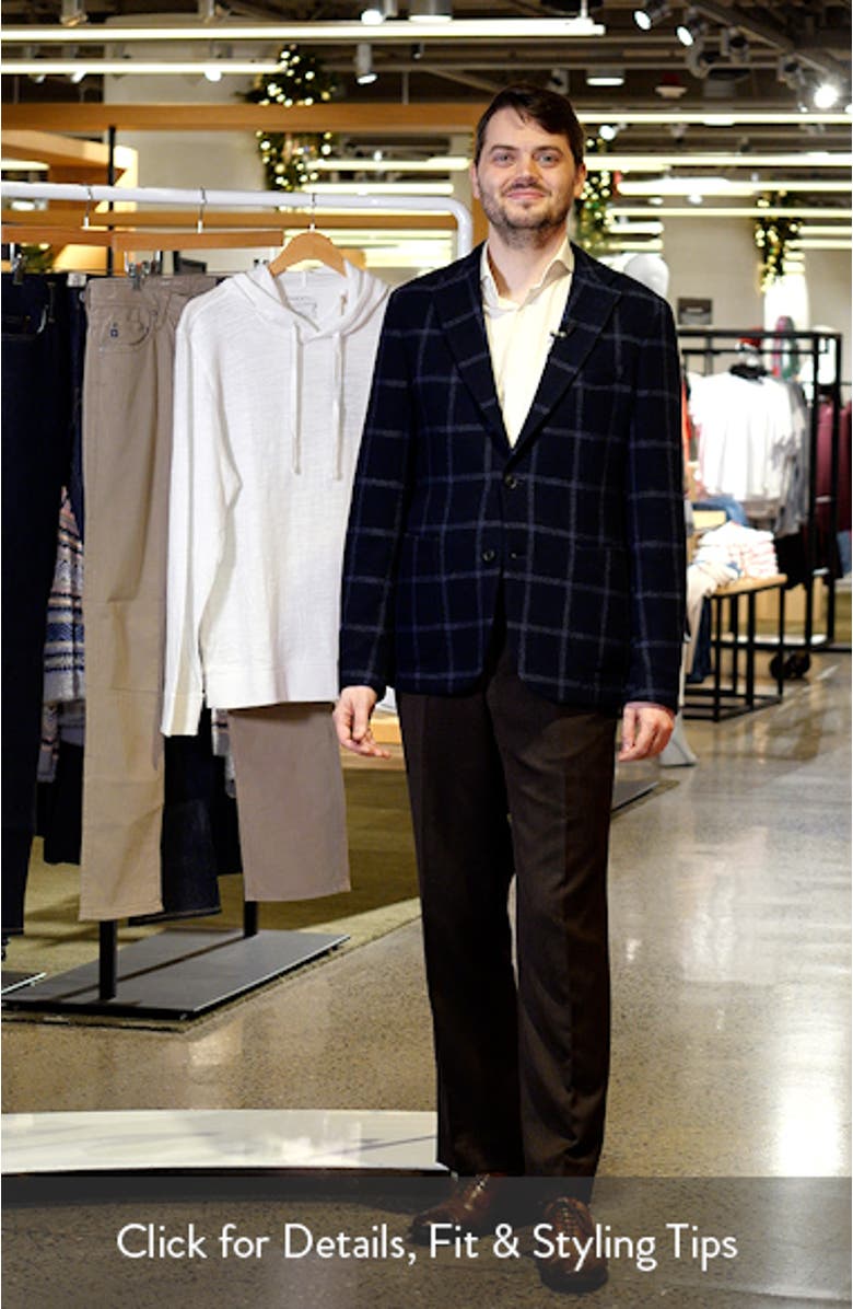 Hanry Plaid Wool Blend Sport Coat, sales video thumbnail